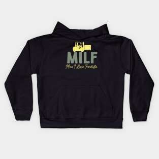 MILF Man I Love Forklifts Kids Hoodie